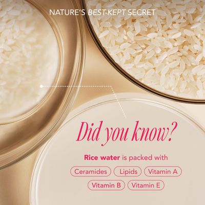 The Face Shop Rice Water Bright Travel Kit, Korean Skin Care Set with Ceramide, Gift Set - Gentle Face Wash &amp; Vegan Skin Care (Serum, Cream, Eye Cream), Hydrating for Dry Skin, Daily Face Moisturizer