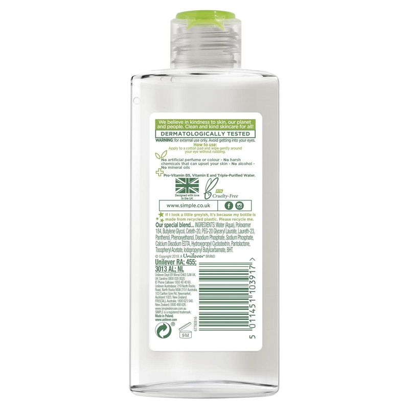 Simple Kind To Eyes Eye Make Up Remover 125 ml