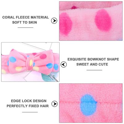 LADES Soft Skincare Headband - Adjustable, Comfortable &amp; Stretchy Fabric, Cute Patterns for Makeup, Facial - Non-Slip, Headband for Hair Control