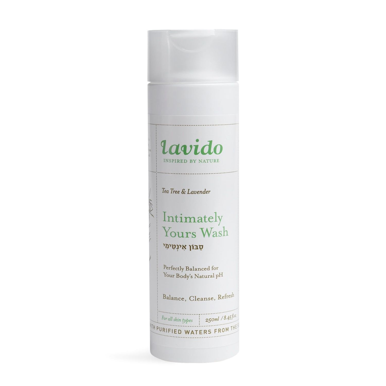 Lavido - Intimately Yours Wash | Clean, Non-Toxic Skincare (Tea Tree + Lavender, 8.4 fl oz | 250 ml)