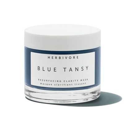 HERBIVORE Blue Tansy BHA &amp; Enzyme Pore Refining Mask - Naturally Clarifies Acne, Blemishes &amp; Redness, Vegan &amp; Cruelty-Free, 60 mL / 2.02 oz