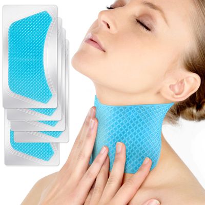 Neck Wrinkle Patches, 5 PCS Advanced Silicone Anti Wrinkle Patches, Neck Wrinkle Mask for Tightening &amp; Firming, Neck Tape Lifting Invisible, Neck Patches for Wrinkles