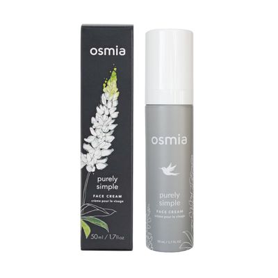 Osmia - Natural Purely Simple Face Cream For Sensitive + Reactive Skin | Clean Beauty For Healthy Skin (1.7 oz | 50 ml) NEW PACKAGING