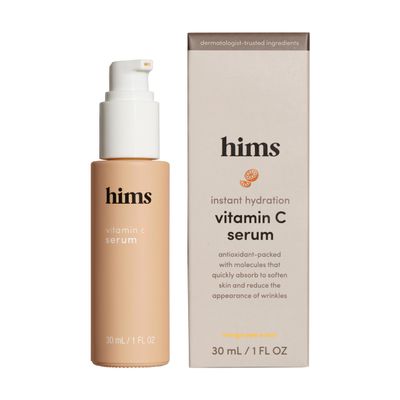 hims Vitamin C Serum for Men - Brighten Skin Tone, Balance Complexion - Highly Concentrated, Lightweight Vitamin C Facial Serum - Vegan, Cruelty-Free, No Parabens - Citrus Scent, (1oz)