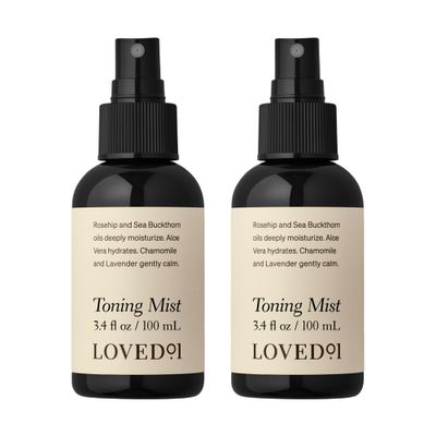 Loved01 Face &amp; Body Toning Mist, John Legend Skincare, Hydrating &amp; Cleansing Serum, Moisturizing Spray, Alcohol-Free, Formulated with Witch Hazel &amp; Aloe Vera, 2-Pack (3.4 oz each)