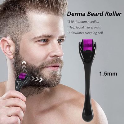 JonhTech Derma Roller 1.5mm for Hair Beard Facial Skin Face 540 Microneedles Cosmetic Beauty Instrument
