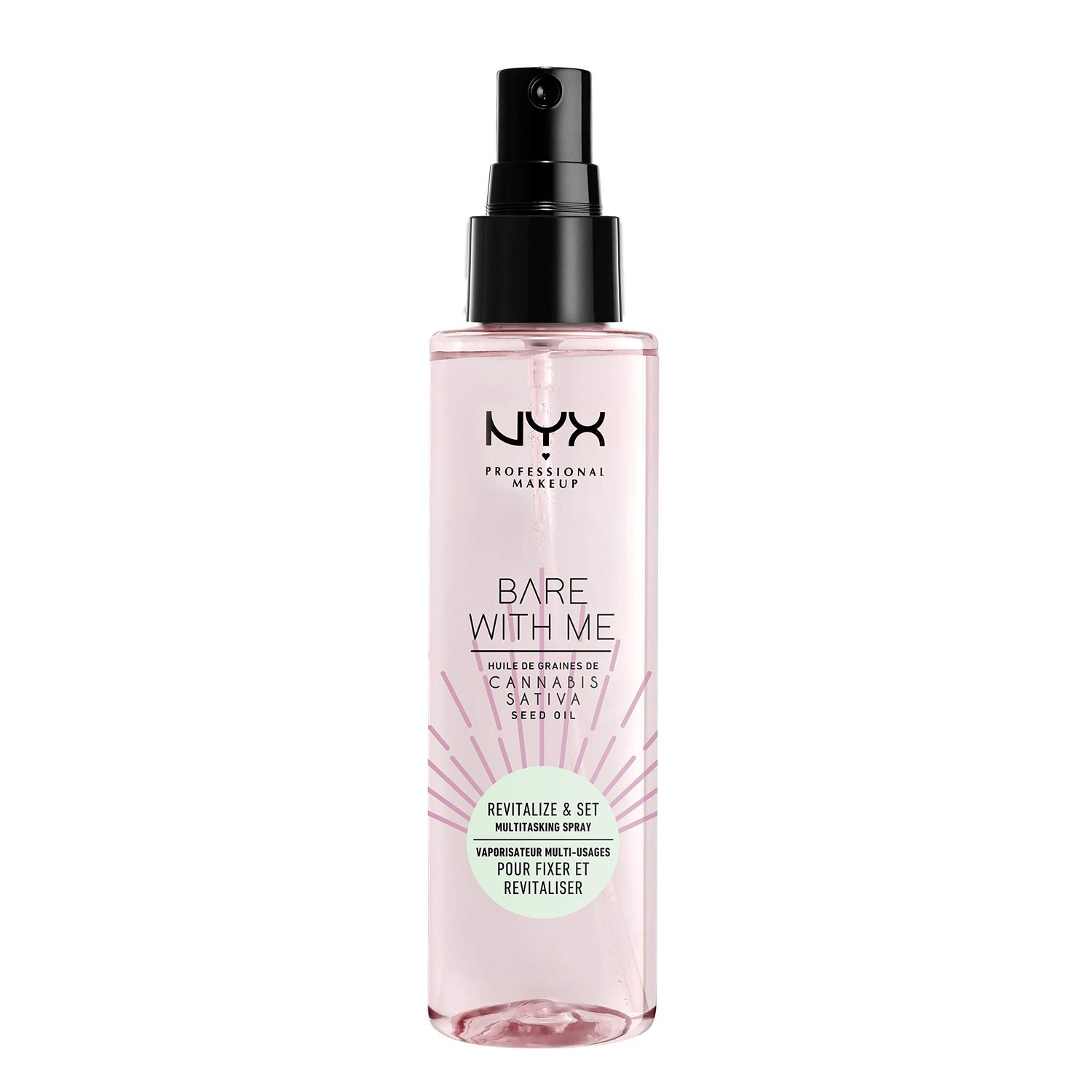 NYX PROFESSIONAL MAKEUP Bare With Me Cannabis Sativa Seed Oil Multitasking Primer &amp; Setting Spray