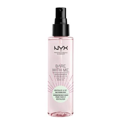 NYX PROFESSIONAL MAKEUP Bare With Me Cannabis Sativa Seed Oil Multitasking Primer &amp; Setting Spray