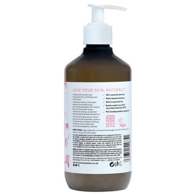 I Love Naturals Rose and Argan Hand Wash - Hydrating Hand Soap with Essential Oils - Skin-Smoothing Formula - Plant-Based Cleansers - 16.9 oz