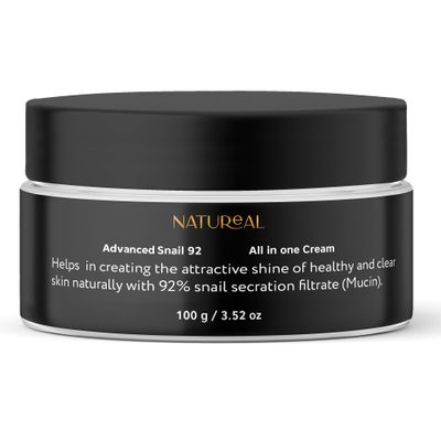 Natureal Advanced Snail 92% Mucin All in one Cream, Daily Face Moisturizer for Sensitive Skin, Dry Skin, Acne-prone