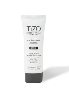 TIZO Photoceuticals Am Replenish Non-tinted Facial Mineral Sunscreen SPF 40, 1.75 oz