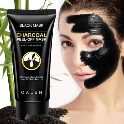 SUSUJUNE Blackhead Remover Mask,Bamboo Activated Peel Off Blackhead Mask Deep Cleansing Facial Acne Pore Black Mask for women and men