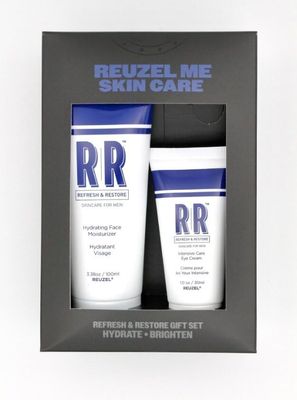 REUZEL Routine Box Skincare Set, Renew &amp; Hydrate, Eye Cream, Face Moisturizer, Lightweight, Non-greasy