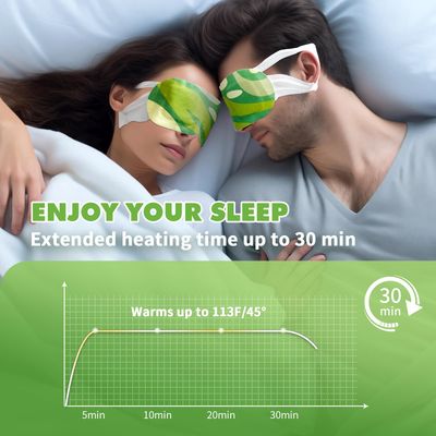 QINFENG 18 Packs Steam Eye Masks for Dry Eyes Warm Eye Mask Heated Eye Mask Reduce Puffiness Dark Circles Travel Essentials Eye Masks for Sleep Disposable-Chamomile