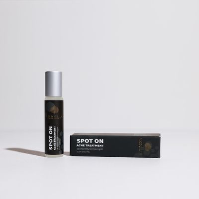 Spot On Acne Roller Ball Serum with Benzoyl Peroxide and Salicylic Acid - Pimple Spot Treatment - Treat Zits &amp; Blemishes On the Go Without a Mess - Formulated by Dermatologists
