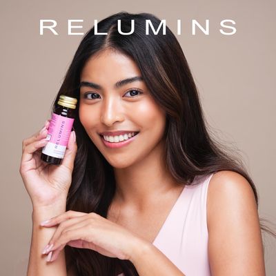 Relumins Glutathione Drink - Helps Promote Brighter and Firm Skin, Boosts Skin Collagen Content, Increases Skin Moisture for a Younger Looking Skin - Pomegranate Flavor, 50mL x 20 Gluta Shot Bottles