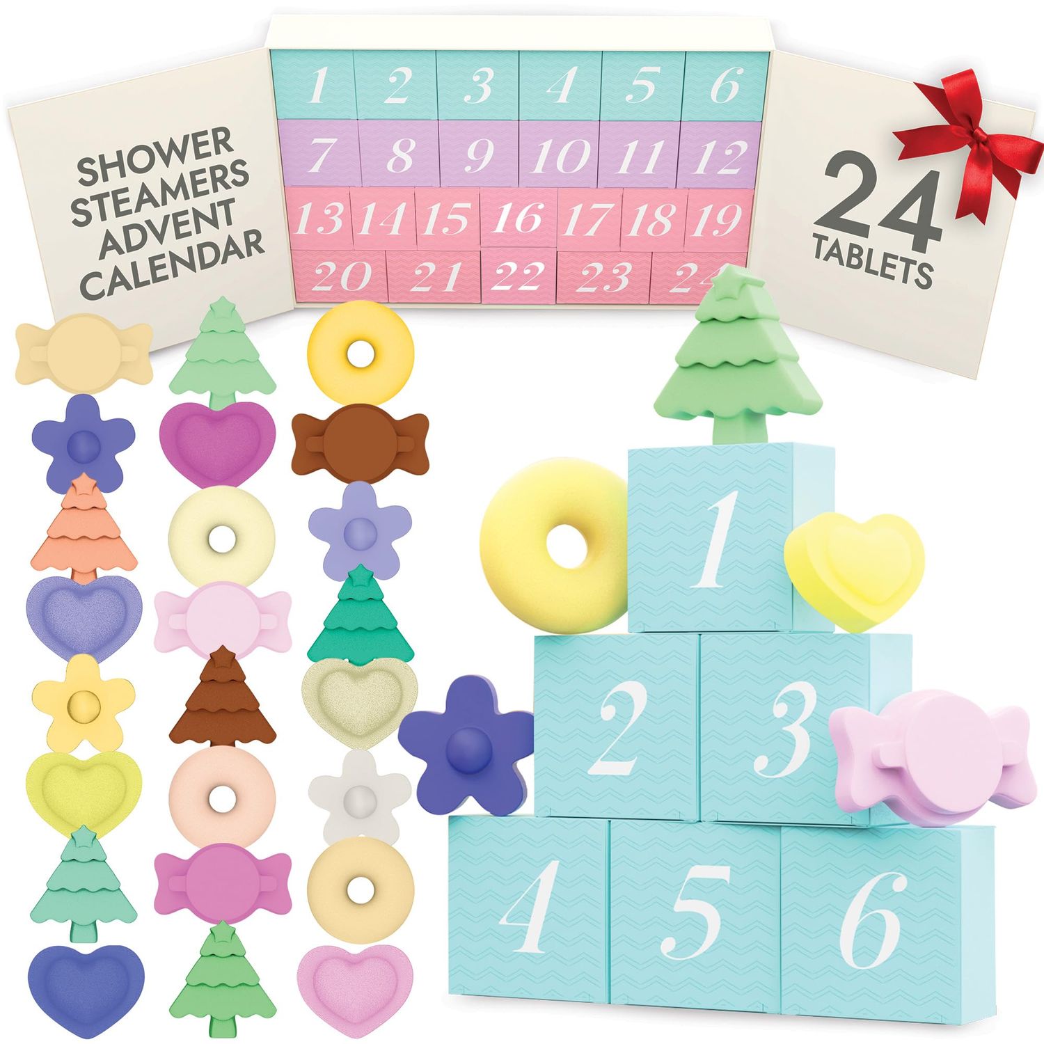 Shower Steamers Aromatherapy - Relaxation Gifts for Women, Shower Bombs, Unique Spa Gifts Shower Tablets, Stocking Stuffers for Women &amp; Men (Advent Calendar 2024 Adult)