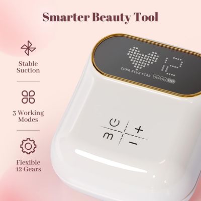 Rolevin 6Pcs Electric Facial Cupping Therapy Set Glass, 3 in 1 Gua Sha Facial Tools Face Cupping Massage for Eye Neck Skin Care, 3 Size Vacuum Suction Cups for Cellulite, Puffiness Reduction