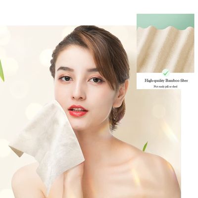 LEKOCH 300 Sheets Disposable Bamboo Dry Wipes Bamboo Facial Tissue For Sensitive Skin, Ultra Soft for Baby Care, Facial Cleansing, and Personal Hygiene 6 Packs 50pcs/Pack