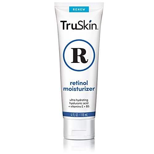 TruSkin Retinol Face Moisturizer - Powerful Anti-Aging Face Moisturizer for Women with Retinol, Hyaluronic Acid &amp; Vitamin E - Retinol Cream for Face Promotes A More Youthful Appearance, 4 fl oz