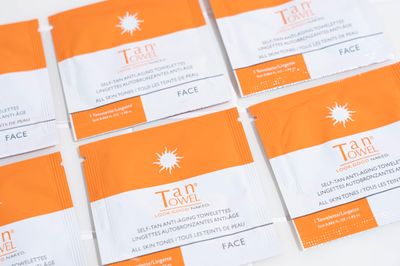 TanTowel Face Tan Towelettes - 15 Pack, All, 15 Count (Pack of 1)