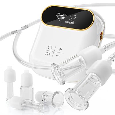 Rolevin 6Pcs Electric Facial Cupping Therapy Set Glass, 3 in 1 Gua Sha Facial Tools Face Cupping Massage for Eye Neck Skin Care, 3 Size Vacuum Suction Cups for Cellulite, Puffiness Reduction