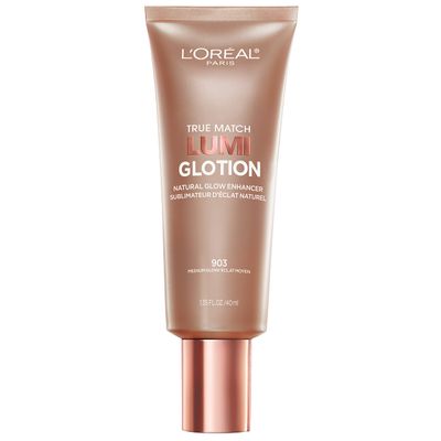 L&#39;Oreal Paris Makeup True Match Lumi Glotion, Natural Glow Enhancer, Illuminator Highlighter, Bronzing Drops For a Sun-Kissed Glow, 903 Medium