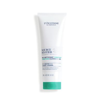 L&#39;OCCITANE Source Reotier Purifying Cleansing Gel: Help Purify &amp; Balance Skin, Maintain Hydration Barrier, Retain Moisture, 4.5 Oz