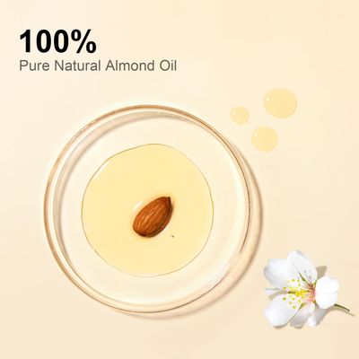 Yoken Sweet Almond Oil 32 fl oz 100% Pure Cold Pressed Glass Bottle Sweet Almond Oil for Skin, Hair, Almond Oil for Hair Moisturier, Smooth and Soft Skin, Carrier Oil for DIY, Massage