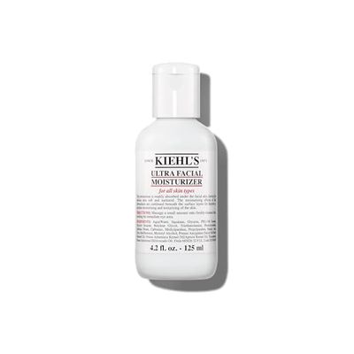 Kiehl&#39;s Ultra Facial Moisturizer, for Easy Daily Hydration, Infused with Squalane and Glycerin, Replenishes Moisture Barrier and Softens Skin, Suitable for All Skin Types, Fragrance-Free - 4.2 fl oz