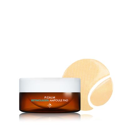 P.CALM Retinolagen Ampoule Pad 60 Patches | Vegan Fragrance-Free Pore Tightening Hydrogel Under Eye Patch with Retinol, Vegan Collagen, Bakuchiol | Korean Skincare Cruelty-Free