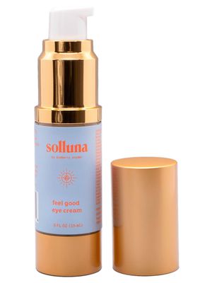 Solluna by Kimberly Snyder Feel Good Eye Cream Anti-Aging Eye Cream &amp; Under Eye Treatment - Ashwagandha, Hyaluronic Acid &amp; Eyebright - Natural, Cruelty-Free &amp; Non-GMO