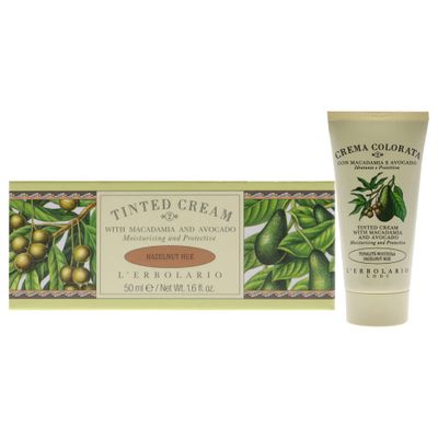 L&#39;Erbolario Tinted Face Cream - Moisturizer Face Cream - Innovative Makeup Lotion - Protects Your Skin From Wrinkles and Dryness - Tinted Cream with Macadamia and Avocado - Hazelnut Hue - 1.6 oz