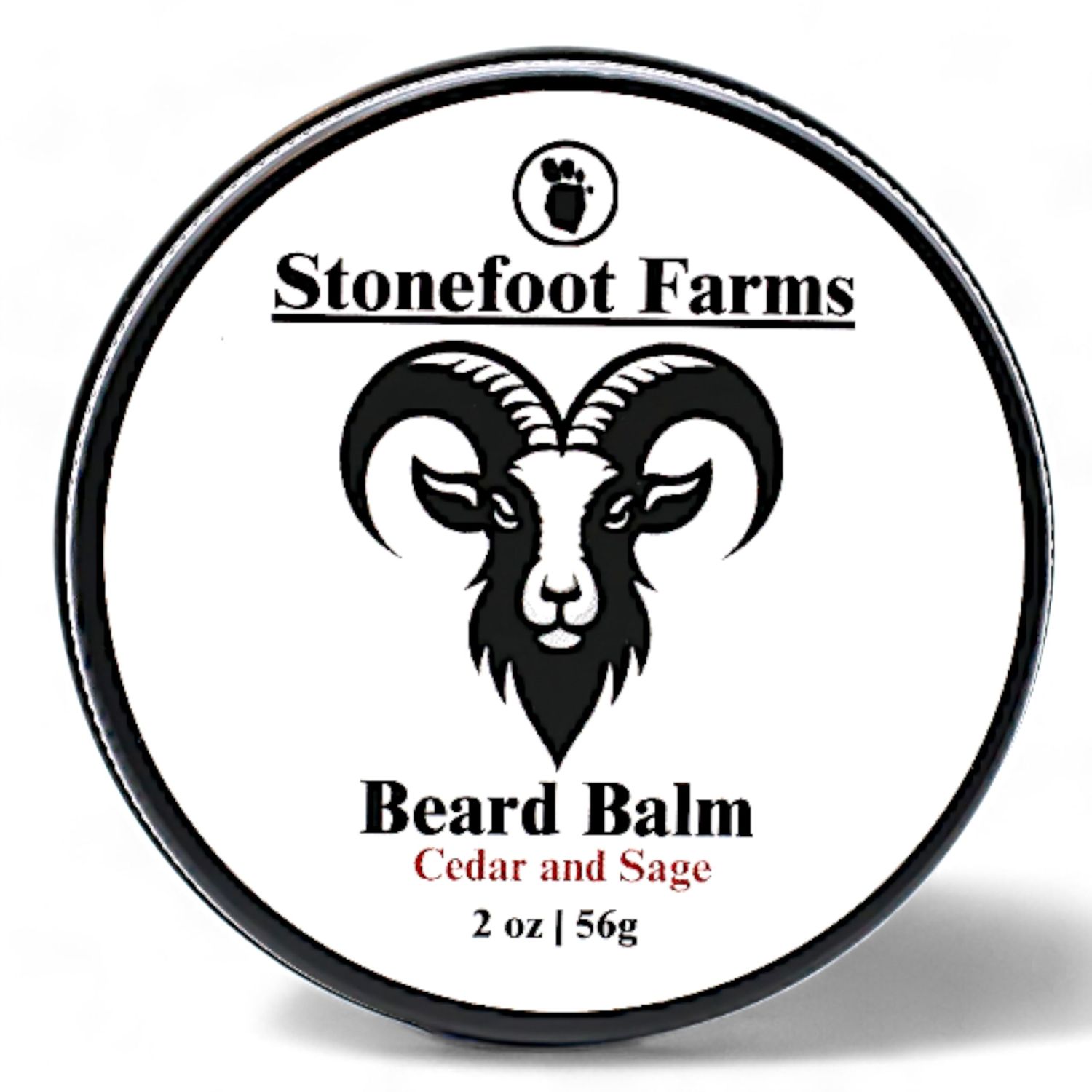 Stonefoot Farms Cedar &amp; Sage Beard Balm for Men - Natural Beard Wax for Men with Argan &amp; Jojoba Oils, Conditioning Beard Butter for Men, Beard Thickener for Men, 2 oz