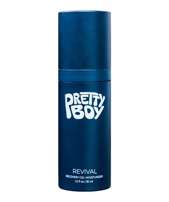PrettyBoy Face Revival Gel Moisturizer For Men - Hydrating Cream That Refreshes Dry Skin, Irritation, &amp; Redness - Supports Anti Aging &amp; Anti Wrinkle - Fragrance Free - 1 Count
