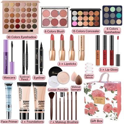 Makeup Set for Women, Makeup Kit for Beginners Teen Girls, Makeup Gift Set for Teens, Makeup Kit for Girls, Makeup for Teens, Eyeshadow Palette, Lip Gloss, Face Makeup, Eye Makeup
