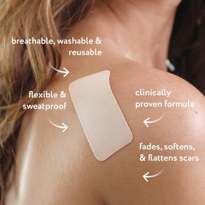 ScarAway Advanced Skincare Silicone Scar Sheets, Medical Grade Silicone Strips, No 1 Recommended Treatment for Surgical, Burn, Body, Acne, Hypertrophic &amp; Keloid Scar Treatment, 8 Tan Reusable Sheets