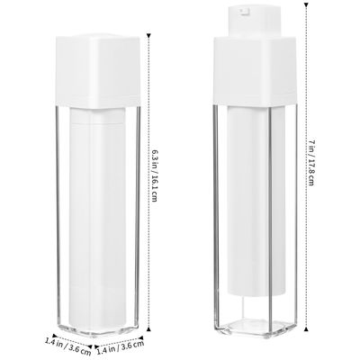 Holibanna Airless Pump Dispenser Foundation Bottle: 3pcs 50ml Skincare Moisturizer Empty Refillable Pumps Container 1.7oz Reusable Travel Dispenser Pumps Bottle
