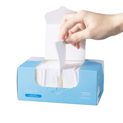 SHINO Multi Purpose Cotton Pads for Face, 4-Layer Cotton Pads Makeup Remover 100% Cotton Chemical Free Biodegradable 2&quot; x 3&quot; Sensitive Skincare Pads