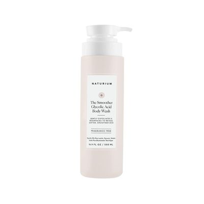 Naturium The Smoother Glycolic Acid Exfoliating Body Wash, Soft &amp; Smoothing Cleanser, 16.9 oz