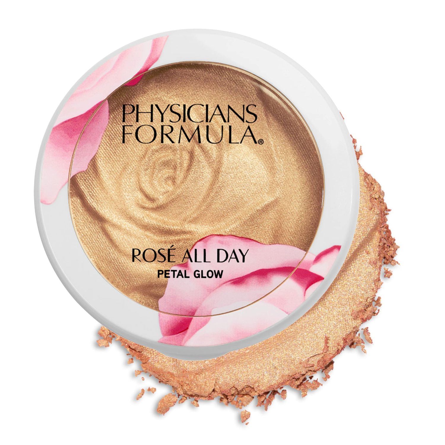 Physicians Formula Ros All Day Highlighter Blush Face Powder Shimmer Petal Glow, Pink Freshly Picked, Dermatologist Tested, Clinicially Tested