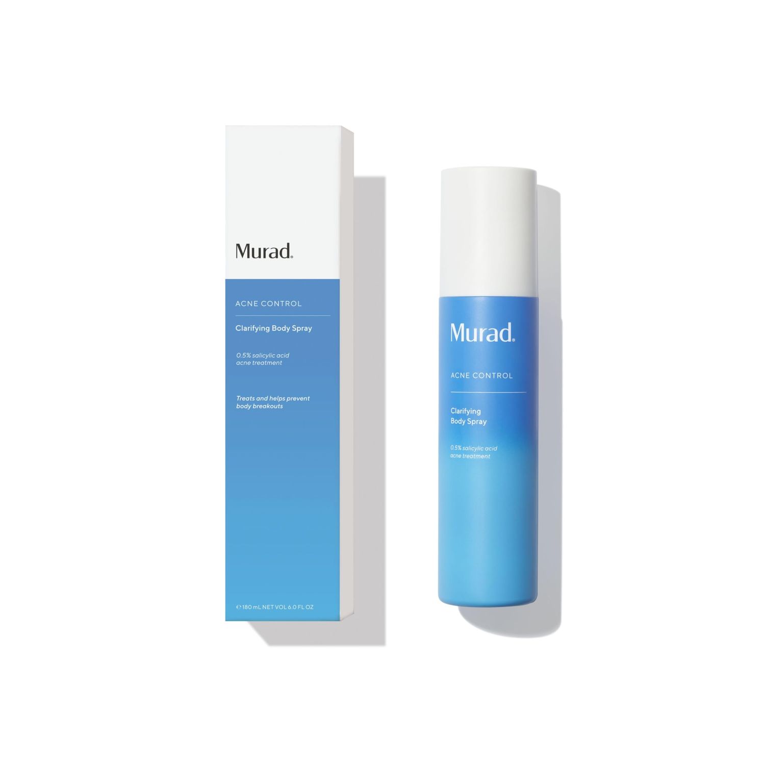 Murad Clarifying Body Spray - Daily Salicylic Acid Treatment to Clear and Prevent Body Acne and Breakouts, 6Fl Oz