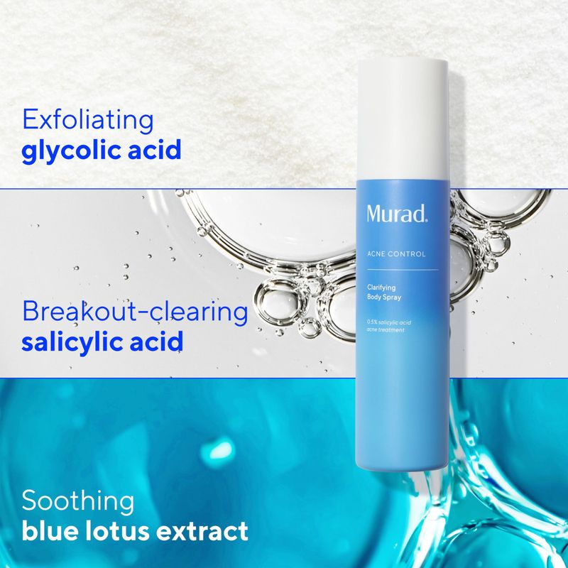 Murad Clarifying Body Spray - Daily Salicylic Acid Treatment to Clear and Prevent Body Acne and Breakouts, 6Fl Oz