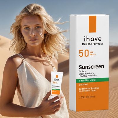 iHave Sunscreen, SPF 50 Face Sunscreen with Broad Spectrum UVA UVB Protection, Oil-Free Fast-Absorbing Sunblock for All Skin, Travel Size Facial Sun Screen Protector, Sun Skin Care Gifts for Women