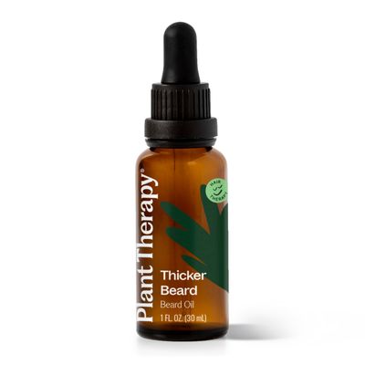 Plant Therapy Hair Therapy Thicker Beard, Beard Oil 30 mL (1 oz) Promotes Growth and Shine, Encourages Healthy Skin for a Beard that is Touchably Soft, Smooth, and Manageable