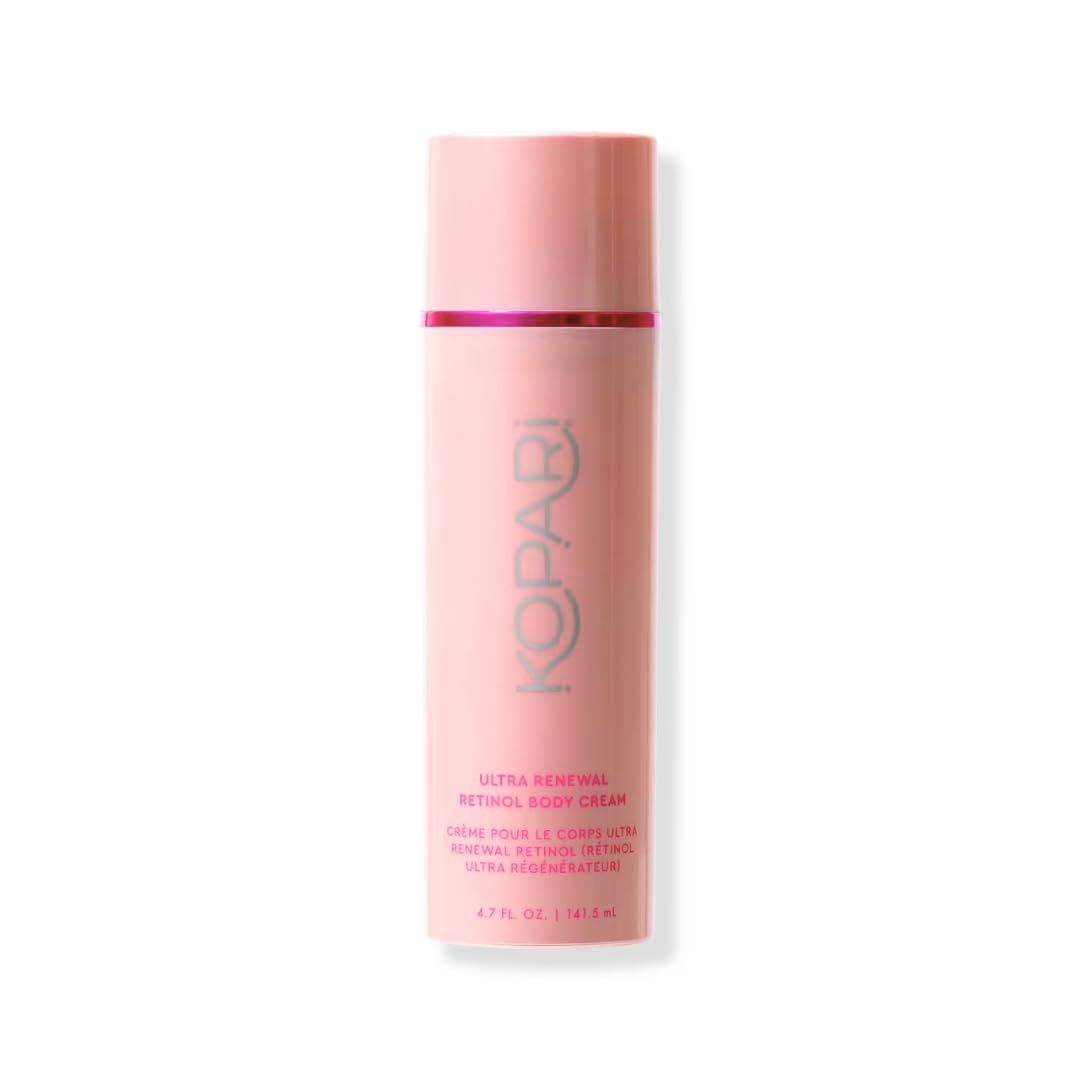 Kopari Ultra Renewal Retinol Body Cream, Infused with Acai &amp; Encapsulated Retinol, Treat Fine Lines &amp; Crepey Skin, Resurface &amp; Boosts Collagen, 4.7 oz