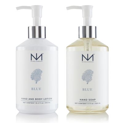Niven Morgan Blue Hand Soap and Lotion Set