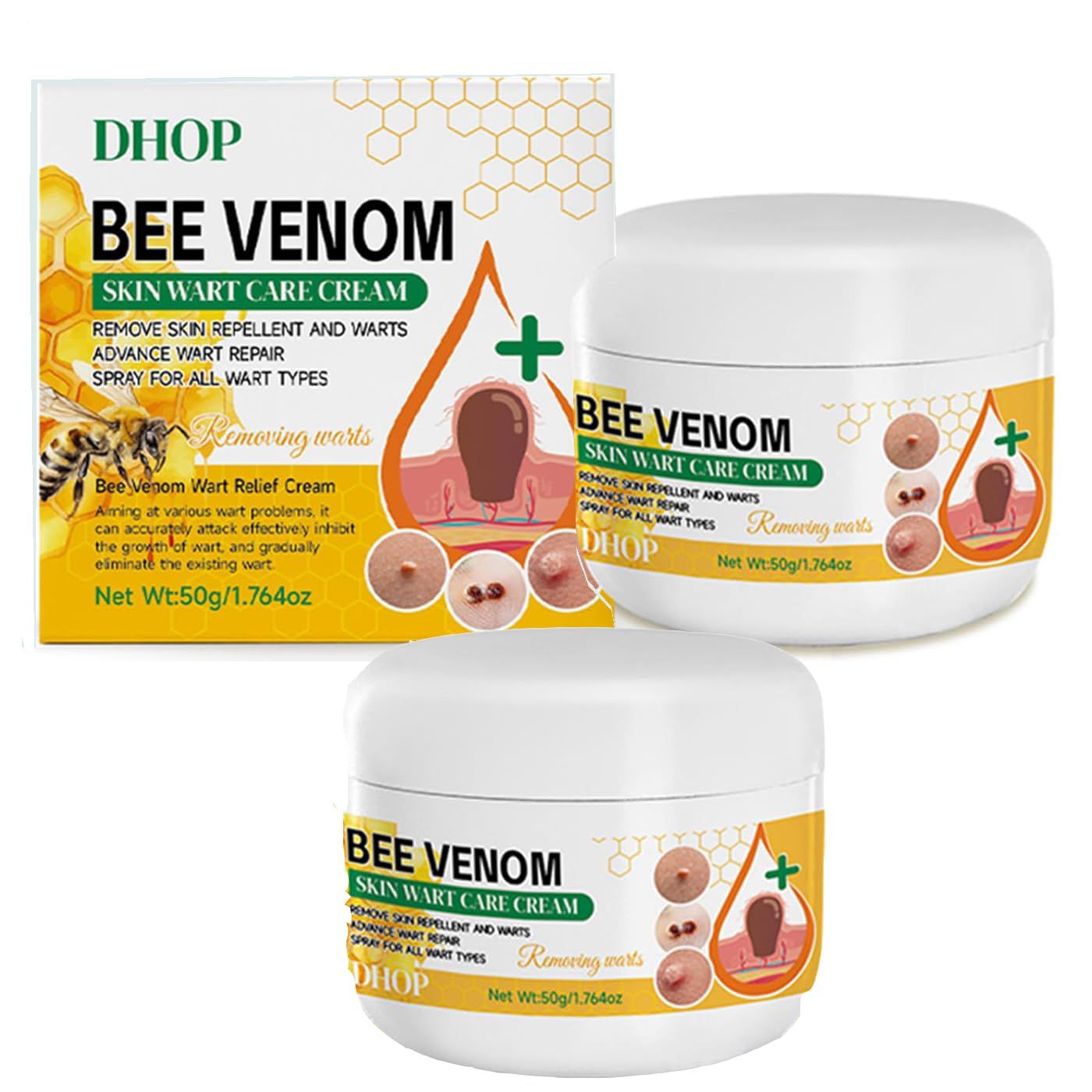 jeosisy 2PCS Bee Venom Cream - 2025 Professional Bee Venom Repair Cream, Natural Skin Moisturizer Bee Venom Gel for All Skin Types