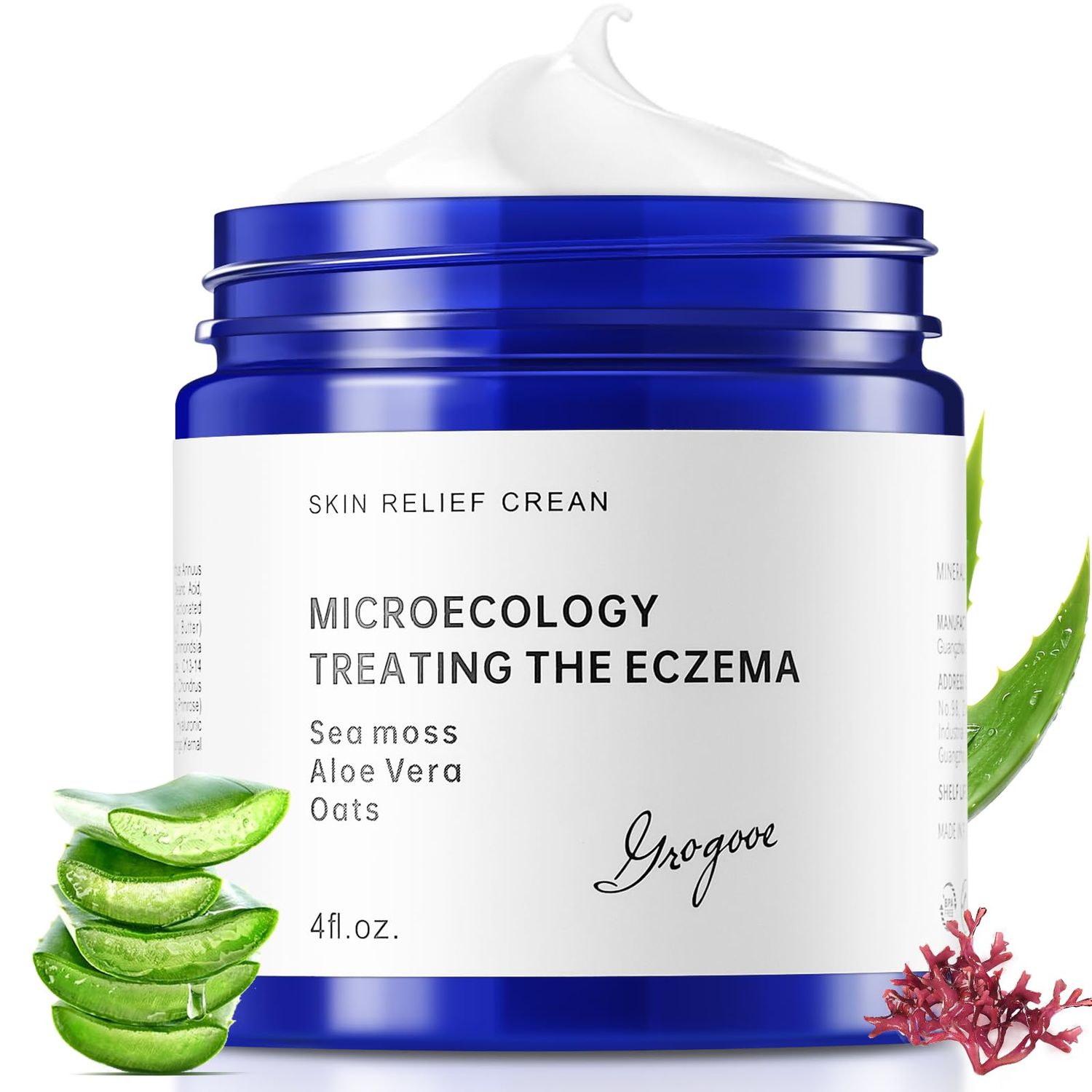 NEORIVER Microecology Eczema Relief Cream, Sea Moss, Aloe Vera, Oats