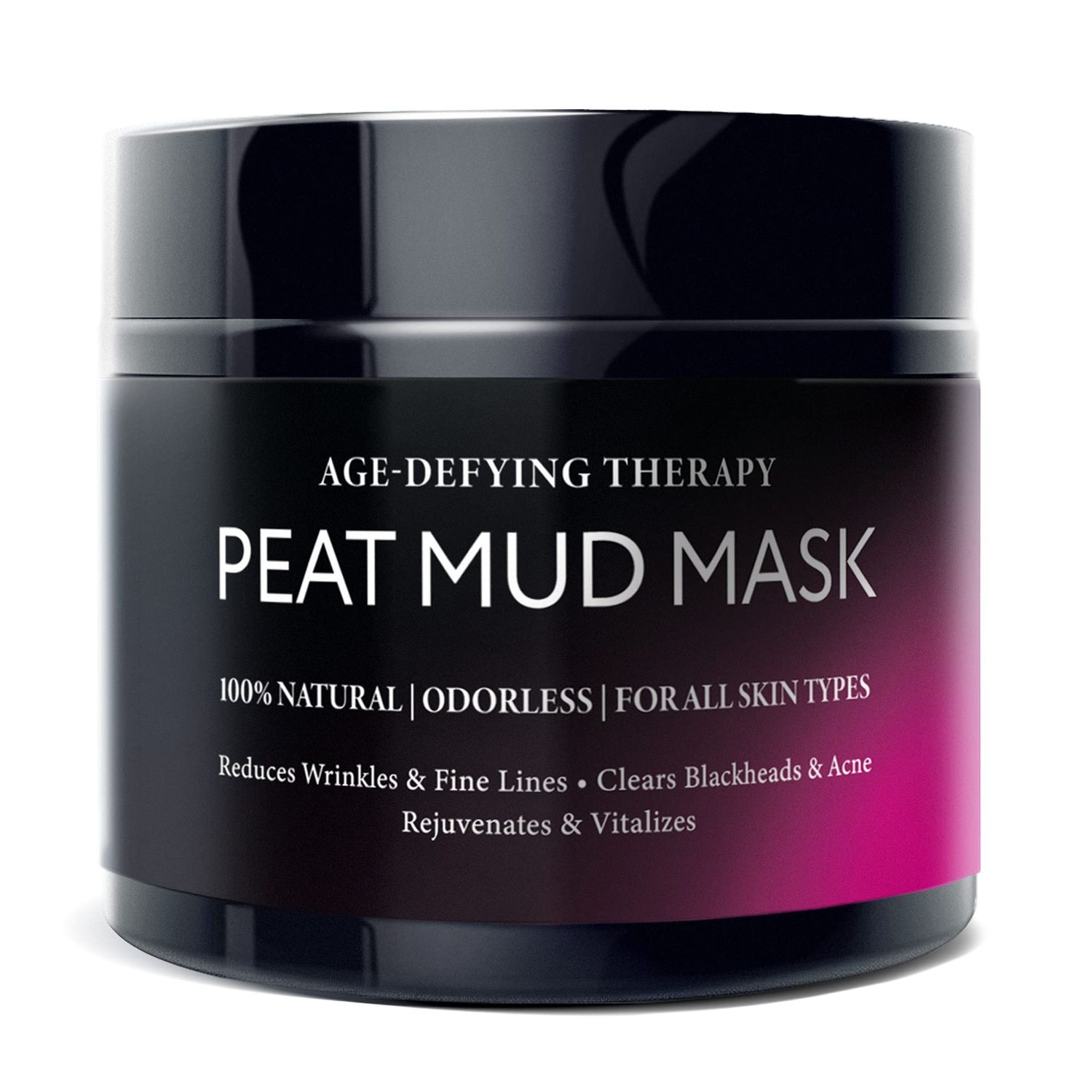Sphagnum Botanicals Natural Anti Wrinkle Face Mask - 100% Healing Peat Mud Therapy, Hydrating and Deep Cleansing Facial Moisturizer, Collagen Boosting Skin Care Solution For Men &amp; Women, 5 oz